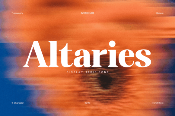 Altaries: The Versatile Serif Font for Modern Design