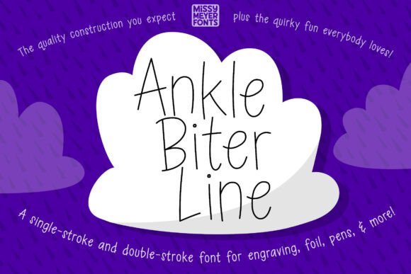 Ankle Biter Line: A Handwritten Font for Drawing Machines