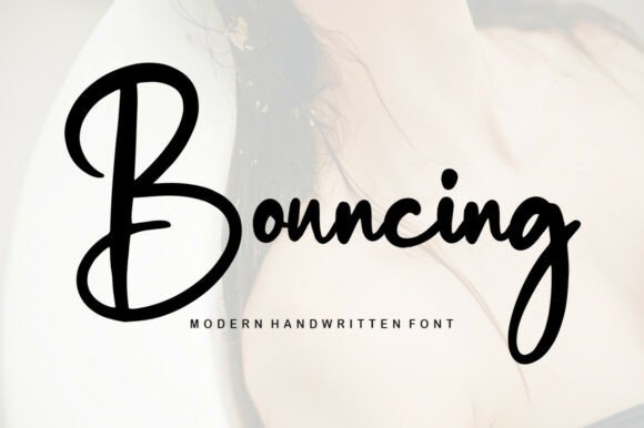 Bouncing: A Sweet Handwritten Font for Romantic Designs