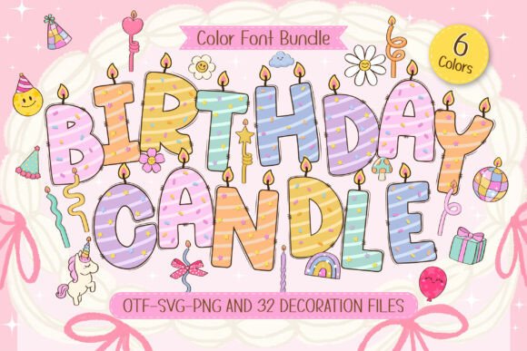 Bring the Party to Your Page with the Birthday Candle Typeface
