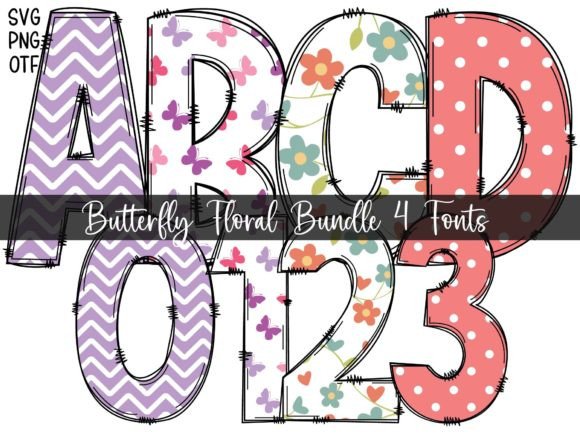 Butterfly Floral: A Creative Font for Whimsical Projects