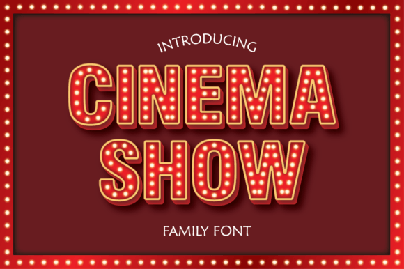 Cinema Show: A Display Font That Commands Attention