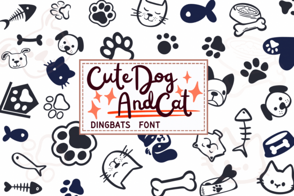 Cute Dog and Cat: The Dingbats Font for Pet Projects