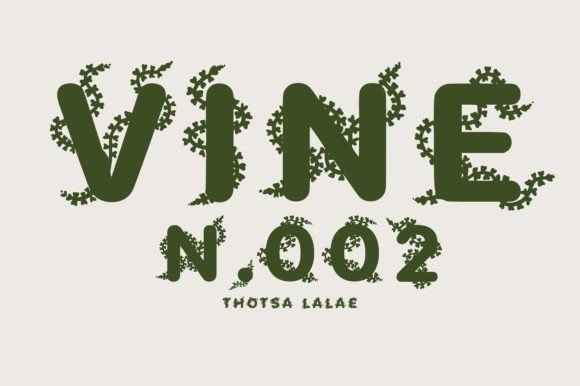 Embrace Nature with Vine N.002: A Botanical Typeface