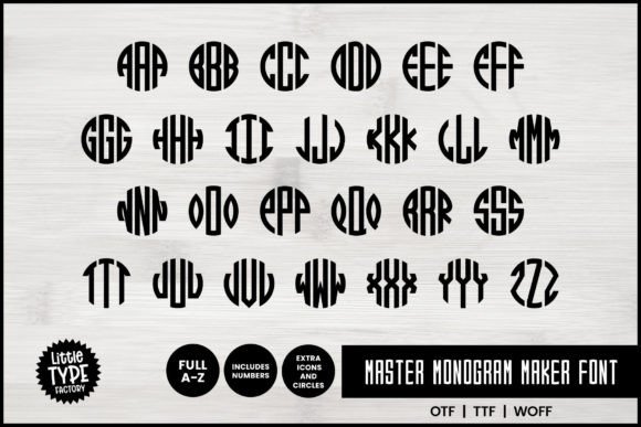 Master Monogram: Designing Logos with a Special Circle Monogram Font
