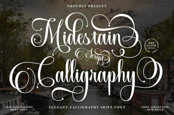 Midestain Calligraphy: A Font for Timeless Elegance