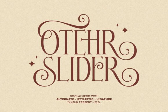 Other Slider: A Display Serif with Vintage Whimsy