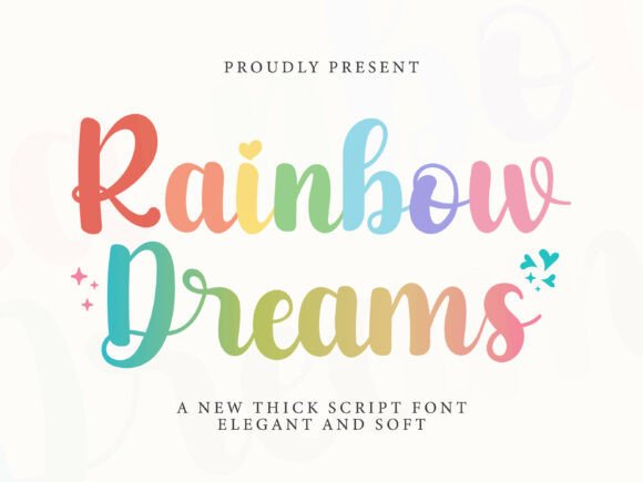 Rainbow Dreams: A Bold, Cheerful Script for Creative Projects