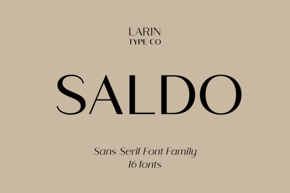 Saldo: The Sans Serif Font for Modern Brand Clarity