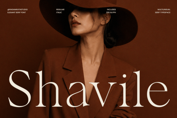 Shavile: The Serif Font for High-End Branding