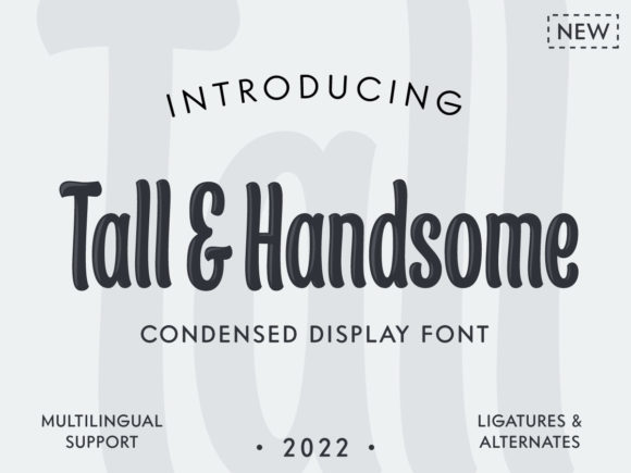Tall & Handsome: The Font for Long Words and Relaxed Vibes