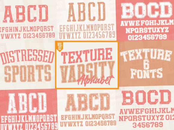 Texture Varsity Alphabet: Beyond the Standard Typeface