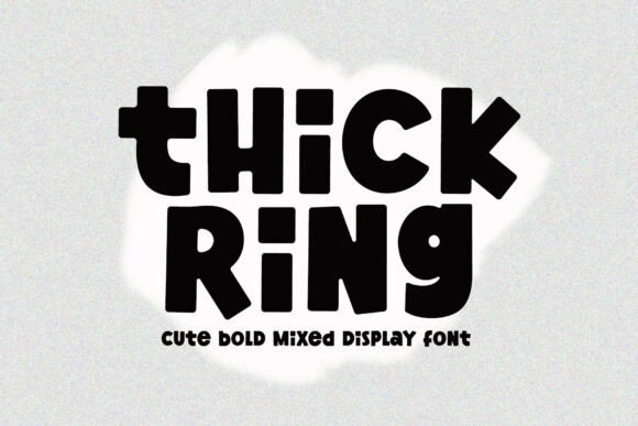 Thick Ring: A Bold Typeface for Creative Impact
