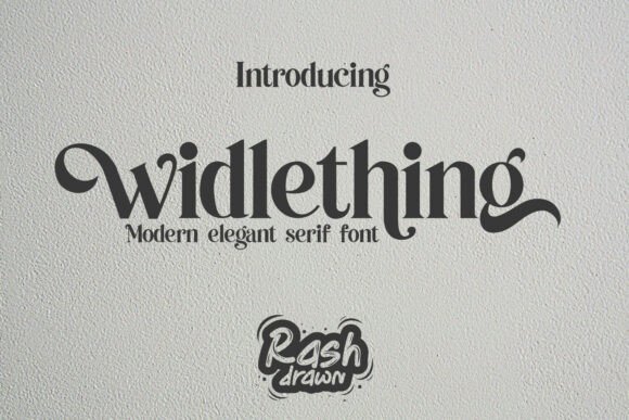 Widlething: Bold Serif Precision Meets Elegant Swashes